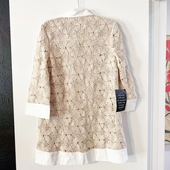 tan crochet collier dress Tuckernuck Tan Crochet Collier Dress Tan Crochet / XXXL